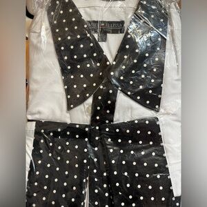 Daniel Ellissa Black & White Stripe French Cuff Shirt Sz 17-17.5 Men